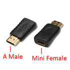 HDMI Type A Male to Mini HDMI Type C Female Adapter Converter 1080p Full HD