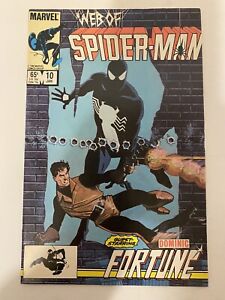 Web of Spider-Man #10 FN/VF 1986 Black Costume Spidey! 🔥