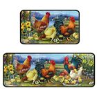 Rooster Kitchen Rug Decor 2 Pieces Set 17