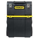 new stanley 3-in-1 rolling tool box organizer portable workshop cart storage bin