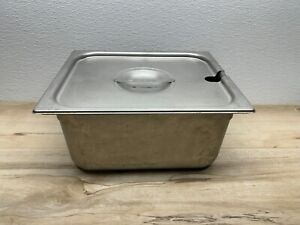 Vollrath Syscoware Stainless Steel Professional Soaking Pan & Lid 8Qt USA Made