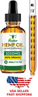 5000mg Organic Cold-Pressed Hemp Oil Rich in Omega 3-6-9 - Natural