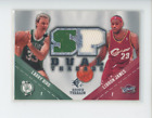 LEBRON JAMES LARRY BIRD GAME-USED JERSEY PATCH 2008-09 SP ROOKIE THREADS DUAL