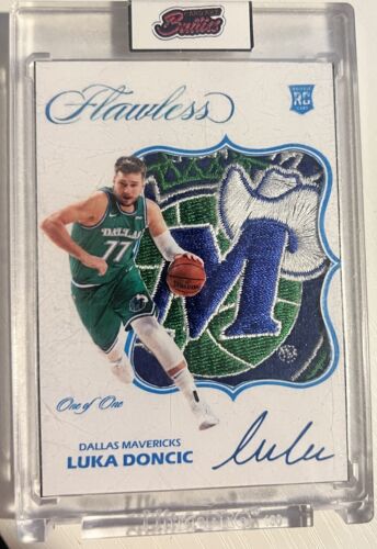Luka Doncic Rookie 1/1 RPA Rookie Patch Custom Card /1 facsimile auto