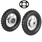 New Listing2.50-10 Front +Rear Tire Rim Wheel Drum Brake Pit Bike For CRF50 XR50 BBR PW80