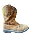 Ariat Work Brown Leather Steel Toe Western Cowboy Boots Men’s US 10D