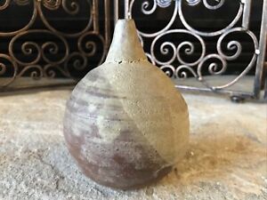 New ListingVintage Art Pottery Vase Signed Rare Mid Century Modern Ceramic Weed Pot Rustic
