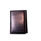 Coach Leather Men’s Trifold Wallet in Black 74948