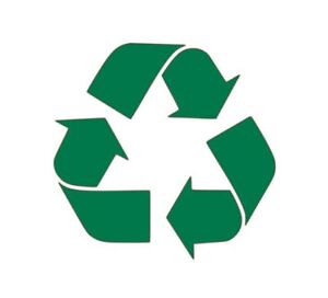Recycle Symbol Decal PICK SIZE COLOR Vinyl Sticker Work Home Reuse Trash Garbage