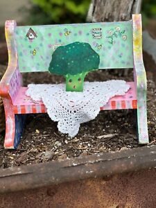 New ListingHandmade Primitive Broccoli doll, Farmhouse Broccoli, Hostess gift Teacher gift