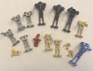 Lego Mini fig Star Wars Mixed Lot Battle Droids Including Pearl Blue