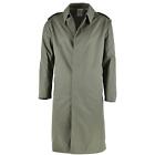 Genuine French Military Rain Coat Army Trench coat Olive Waterproof Full Length