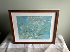 Van Gogh Almond Blossoms 15x12 Post Impressionist Flowers Wall Art Brown Frame