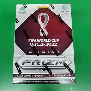 2022 Panini Prizm FIFA World Cup Qatar - 24 Soccer Cards Blaster Box Football