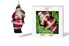 North Star Christmas | Santa with Gifts Glass Ornament | Santa Collection