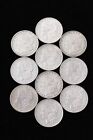 Lot of 10, loose, ungraded, raw Morgan Silver Dollars (various years & mints)