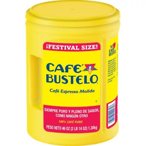 Café Bustelo Festival Size Dark Roast Ground Coffee Espresso 46 Oz FREE SHIPPING