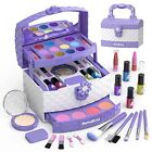 NEW PERRYHOME Kids Makeup Kit for Girl 35 Pcs Washable Real Cosmetic,
