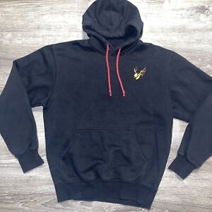 Five Hills Quackity Red Phoenix Planet Duck Pullover Hoodie Mens Black Size M