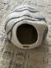 MEOWFIA Cat Bed Cave Large 100% Merino Wool Bed Light Grey Large Swirl