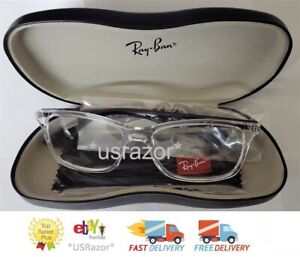 Ray-Ban Eyeglasses Frame Transparent Grey 56 RX7047 RB7047 3416 8258 Brazil Case