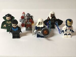 LEGO Marvel/DC Minifigure LOT OF 6: Dead Shot, Taskmaster, Storm, Iron Legion