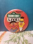 Vintage 1980 SESAME STREET LIVE Metal Button Pin Muppets BURT & ERNIE Pinback