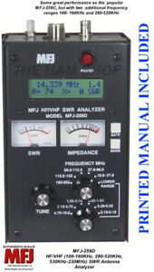 MFJ-259D SWR Antenna Analyzer 100-160 KHz - 280-520KHz - 530KHz-230MHz