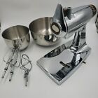 Sunbeam Stainless Steel Mixmaster w/Bowls & Beaters | Missing Power Cord....