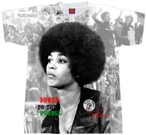 BLACK HISTORY T-SHIRT. Angela Davis T-Shirt. Power Sublimation Tee,