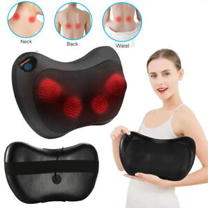 Shiatsu Shoulder Neck and Back Massager Pillow with Heat Deep Kneading Cushion