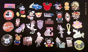 Disney Trading Pins-Lot of 25-No Duplicates-LE-HM-Rack-Cast-Free Shipping-A