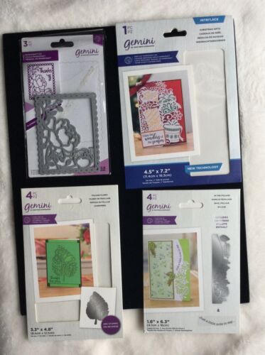 LOT OF 4 METAL CUTTING DIES, CRAFTERS COMPANION, GENTLY USED MULTI THEMES