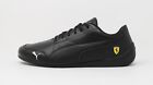Puma SF Scueria Ferrari Drift Cat 7 Black Faux Leather Shoes Men's Sneakers
