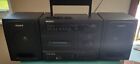 Sony CFS-1035 Portable Boombox AC/DC FM/AM Cassette RCA Line-In Tested Working