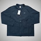 Nike Life Unlined Chore Coat Jacket Men's Size Large Black DQ5184-010 NEW