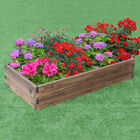 Wooden Raised Garden Bed Kit - Elevated Planter Box For Growing Herbs Vegetable