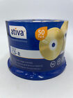Ativa 50 Pack CD-R Recordable CD Media Spindle 80 Minute 700MB 52X New