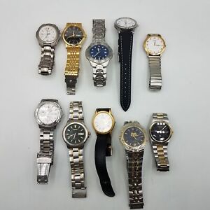 1.6 lbs. Seiko & Citizen UNTESTED Men's Watches Lot