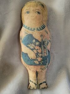 New Listing8” Antique Stuffed Rag Doll