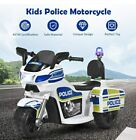 Moto Motocicleta De Juguete Para Niños Niñas De Policia Electrico De Montar 6V .
