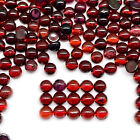 100 Pcs Natural Garnet 3mm Round Cabochon Loose Gemstones Wholesale Lot