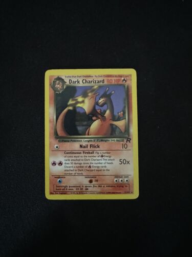 Dark Charizard 21/82 Team Rocket Non-Holo Rare Pokémon Card - LP