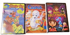 (3) Halloween Spooky Children's DVD Lot: Scooby Doo Dora the Explorer and Casper