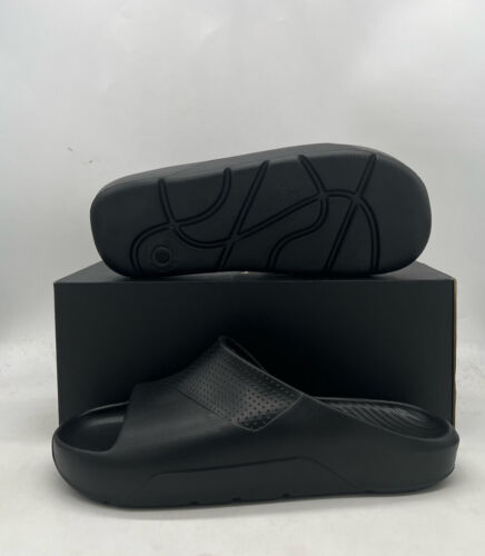 Nike Air Jordan Post Slide Sandals Triple Black Retro DX5575-001 Mens Size