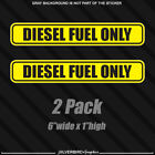 Diesel Fuel Only sticker door gasoline gas decal truck label tank vinyl - 6