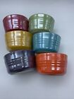 Le Creuset Stoneware Stackable 3.5oz Mini-Ramekins Set Of 6 Rainbow Colors