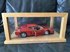 1984 Ferrari Testarossa Red Bburago 1:18 Model Car In A Custom Wood Case