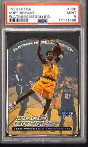 1999 Ultra #50P Kobe Bryant Platinum Medallion 03/50 PSA 9