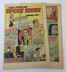1949 four page cartoon story ~ ZOE ANN OLSEN, JOE VERDEUR swimming stars